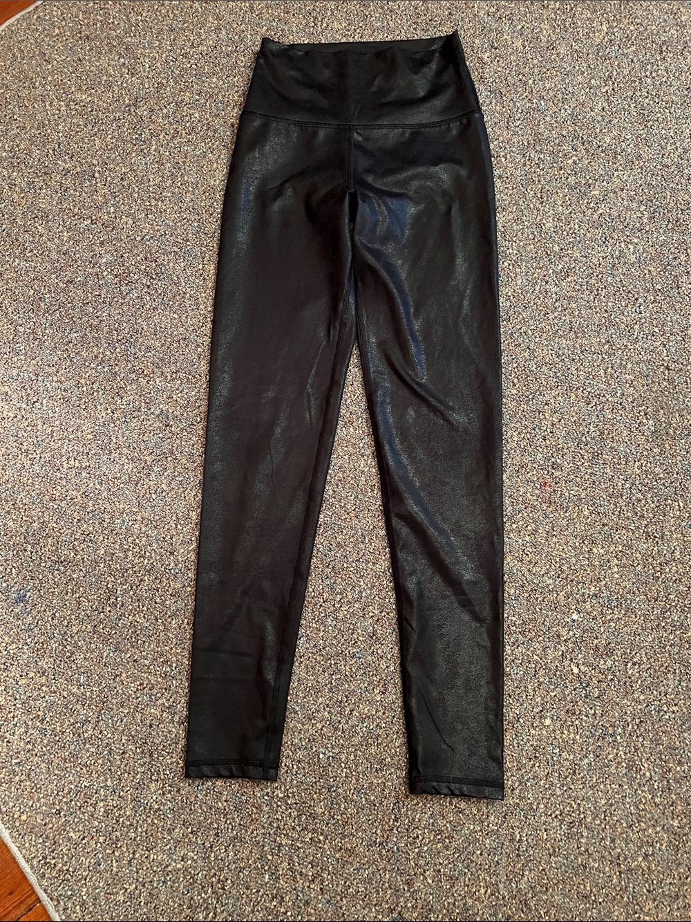 aerie Black Faux Leather Leggings